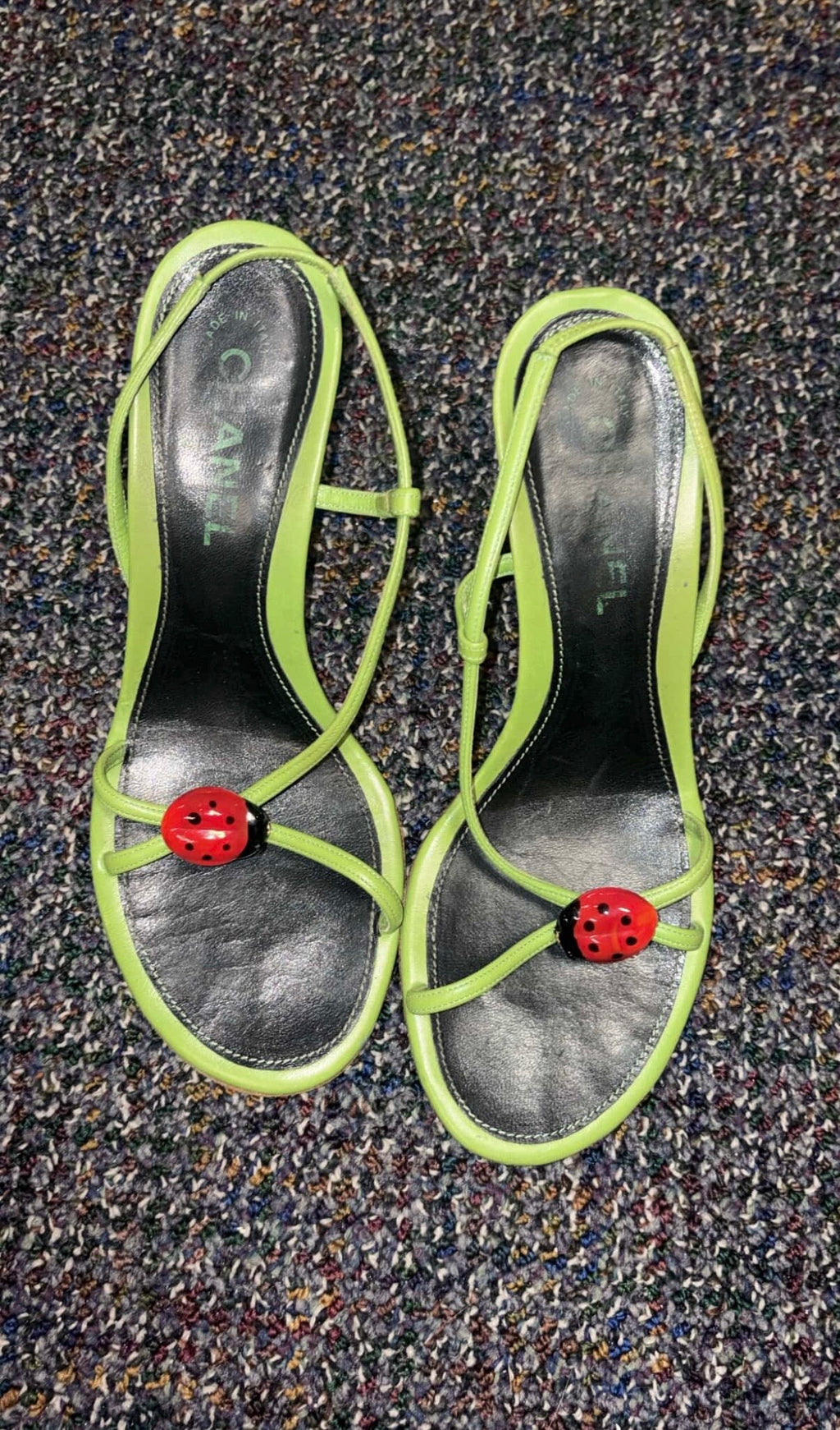 Chanel ladybug heels