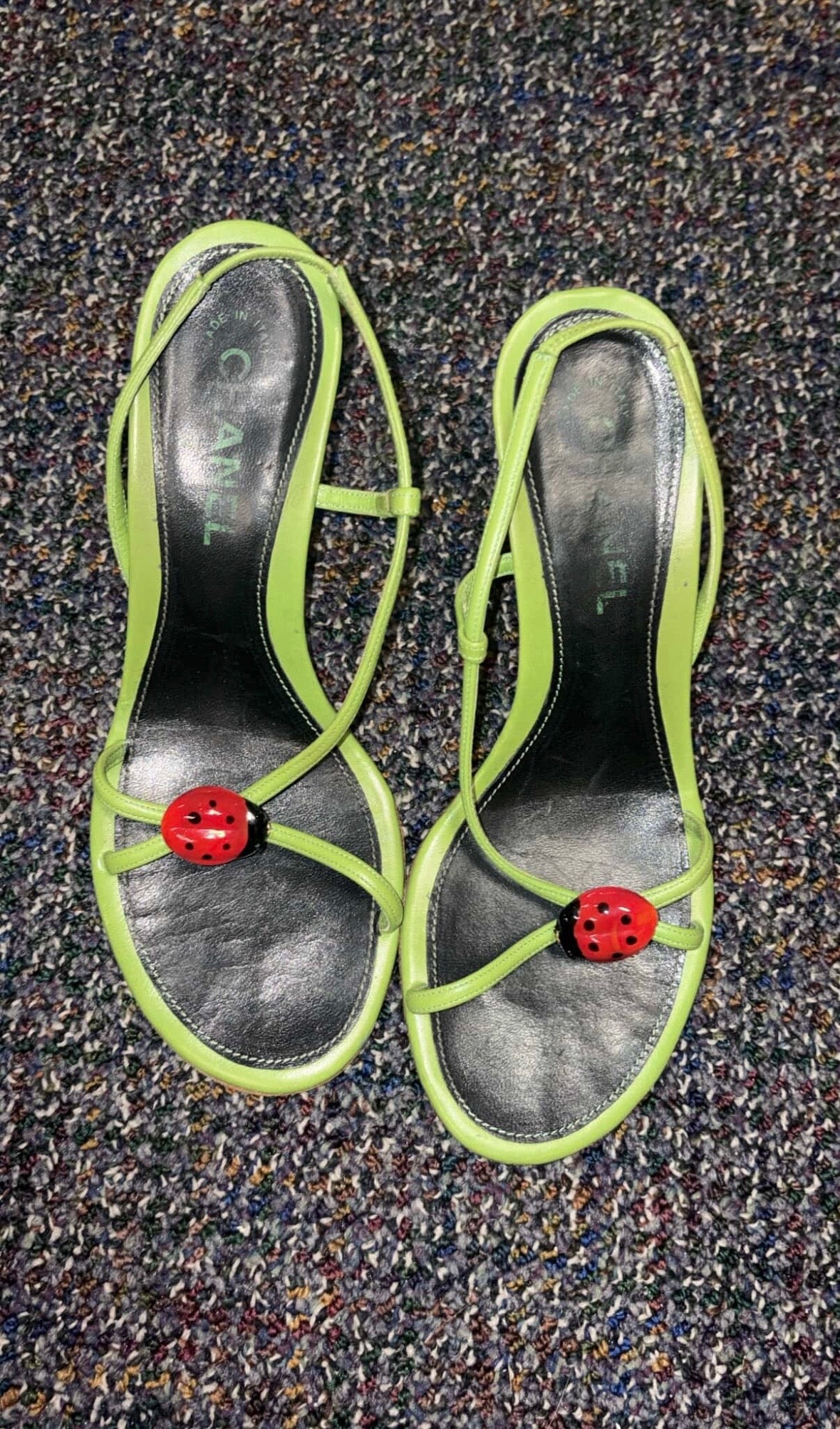 Chanel ladybug heels