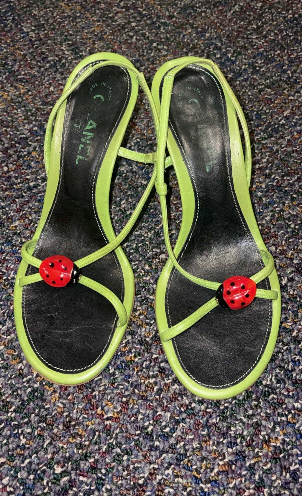 Chanel ladybug heels