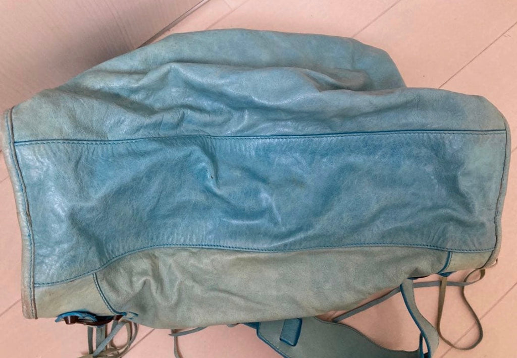 turquoise city bag