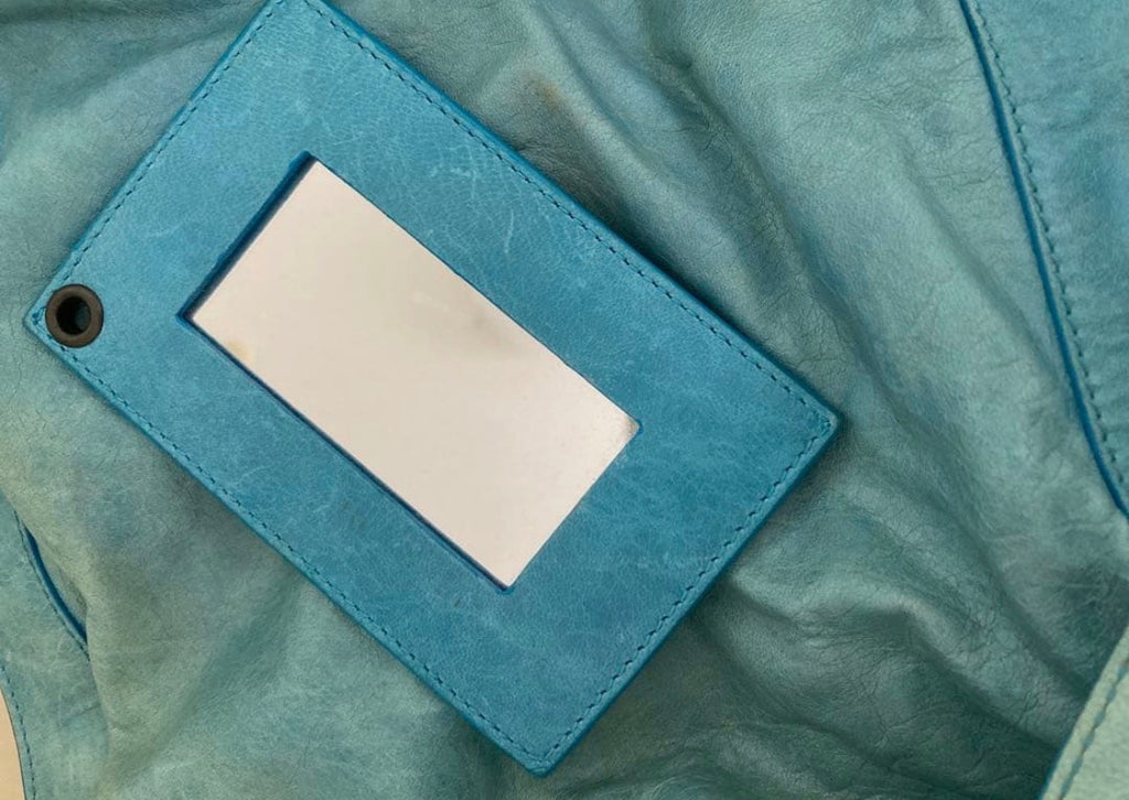 turquoise city bag