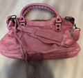 pink balenciaga city bag